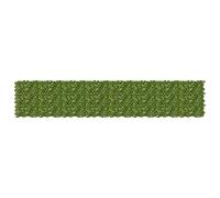 vidaXL Écran de balcon avec feuilles Vert et jaune 400 x 75 cm, Housse de balcon, feuillage artificiel moderne, écran de lierre, déco de jardin, barrière d'intimité parfaite