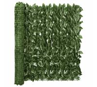 Vidaxl Écran De Balcon Avec Feuilles Vert Foncé 400x100 Cm Vert