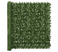Vidaxl Écran De Balcon Avec Feuilles Vert Foncé 400x150 Cm Vert