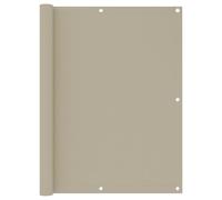vidaXL Écran de balcon Beige 120x500 cm Tissu Oxford