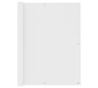 Vidaxl Écran De Balcon Blanc 120x600 Cm Tissu Oxford Blanc