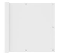 Vidaxl Écran De Balcon Blanc 90x500 Cm Tissu Oxford Blanc