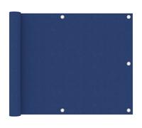 vidaXL Balkonscherm 75x500 cm oxford stof blauw135010 Bleu G