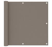 vidaXL Ecran de Balcon Brise-Vue Brise-Vent de Jardin Ecran de Protection Ecran d'Intimité Confidentialité Extérieur Taupe 90x500 cm Tissu Oxford