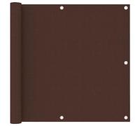 vidaXL Ecran de Balcon Brise-Vue Brise-Vent de Jardin Ecran de Protection Ecran d'Intimité Confidentialité Extérieur Marron 90x300 cm Tissu Oxford