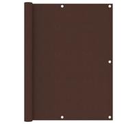 vidaXL Ecran de Balcon Brise-Vue Brise-Vent de Jardin Ecran de Protection Ecran d'Intimité Confidentialité Extérieur Marron 120x300 cm Tissu Oxford