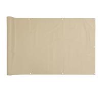 vidaXL Ecran de Balcon Brise-Vue Brise-Vent de Jardin Ecran de Protection Ecran d'Intimité Extérieur Imperméable Beige 120x600 cm Tissu Oxford