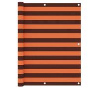 vidaXL Ecran de Balcon Brise-vue Brise-vent de Jardin Ecran de Protection Ecran d'Intimité Imperméable Orange et Marron 134933