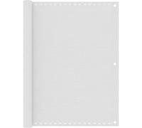 Ecran de Balcon Brise-vue Brise-vent Ecran de Protection Ecran d'Intimité Jardin Extérieur Perméable au Vent Blanc 120x300 cm PEHD
