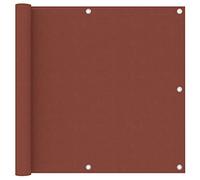 vidaXL Ecran de Balcon Brise-Vue Brise-Vent Jardin Ecran de Protection Ecran d'Intimité Confidentialité Extérieur Terre Cuite 90x500 cm Tissu Oxford