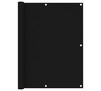 vidaXL Ecran de Balcon Brise-Vue Brise-Vent Store de Jardin Ecran de Protection Ecran d'Intimité Extérieur Noir 120x600 cm Tissu Oxford