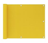 vidaXL Ecran de Balcon Brise-Vue Brise-Vent Store de Jardin Ecran de Protection Ecran d'Intimité Jardin Extérieur Jaune 75x600 cm PEHD