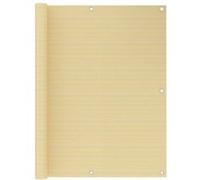 vidaXL ?cran de balcon Beige 120x400 cm PEHD Beige