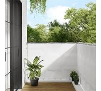 vidaXL Écran de balcon Brise-vue d'intimité 120x700 cm Blanc 100%