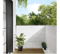 vidaXL Écran de balcon Brise-vue 100% polyester Oxford Blanc 120x800 cm
