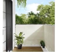 vidaXL Écran de Balcon, Brise-vue de Jardin, Écran de Protection, Écran d'Intimité Terrasse Extérieur, Crème 120x800 cm 100%