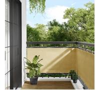 vidaXL Écran de balcon Brise-vue d'intimité 75x500 cm Sable 100% Polyester Oxford