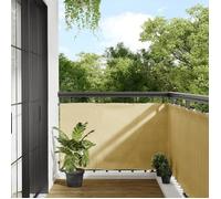 vidaXL Écran d'intimité balcon 90x400 cm 100% polyester Oxford sable