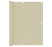 vidaXL Balkonscherm 120x600 cm oxford stof crÃme134959 Crème G