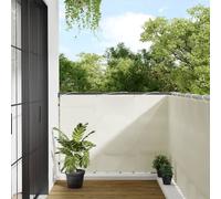 Vidaxl Écran De Balcon Crème 120x800 Cm 100% Polyester Oxford