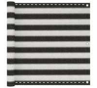 vidaXL Écran de balcon en PEHD 90x400 cm Anthracite et blanc 42318