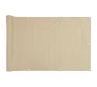 vidaXL Écran de balcon en tissu Oxford 90x400 cm Brise-vent Beige
