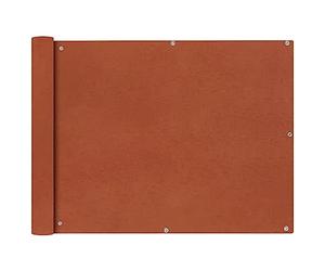 vidaXL Écran de Balcon en Tissu Oxford 90x600 cm Ocre Marron