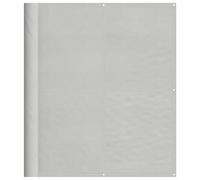 vidaXL Écran de Balcon Gris Clair 120x400 cm 100% Polyester Oxford