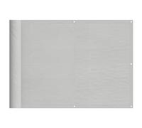 vidaXL Écran de balcon brise-vue 75x400 cm Gris clair 100 % polyester Oxford