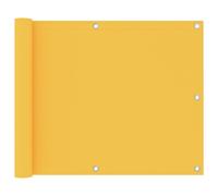Vidaxl Écran De Balcon Jaune 75x500 Cm Tissu Oxford Jaune