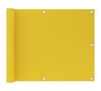 vidaXL Balkonscherm 75x600 cm HDPE geel310995 Jaune G