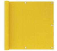 vidaXL Écran de balcon Jaune 90x500 cm PEHD Jaune G