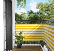 Vidaxl Écran De Balcon Jaune Et Blanc 100 X 600 Cm Tissu Oxford