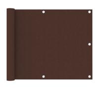 Ecran de Balcon Marron 75x600 cm Tissu Oxford Brise-vue Brise-vent vidaXL