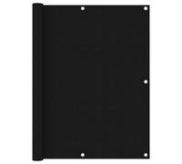 Vidaxl Écran De Balcon Noir 120x600 Cm Tissu Oxford Noir