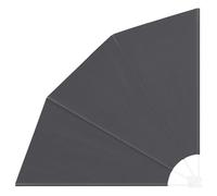 vidaXL Écran de Balcon Noir 140 x 140 cm, résistant aux UV, Pliable en éventail, pour l'ombre extérieure. Cadre en métal avec Un revêtement en Poudre, Tissu en Polyester Opaque, réglage Manuel. Parfa