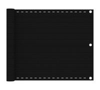 Vidaxl Écran De Balcon Noir 75x600 Cm Pehd Noir