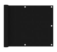 Vidaxl Écran De Balcon Noir 75x600 Cm Tissu Oxford Noir