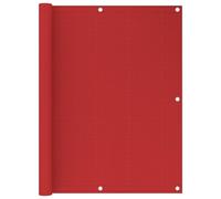 vidaXL Balkonscherm 120x500 cm HDPE rood311014 Rouge G