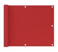 vidaXL Écran de balcon Rouge 75x300 cm PEHD