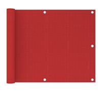 Vidaxl Écran De Balcon Rouge 75x300 Cm Pehd Rouge