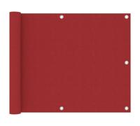 vidaXL Écran de balcon Rouge 75x400 cm Tissu Oxford