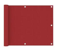 Vidaxl Écran De Balcon Rouge 75x500 Cm Tissu Oxford Rouge