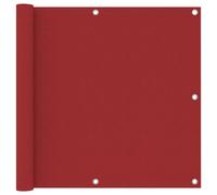 Vidaxl Écran De Balcon Rouge 90x600 Cm Tissu Oxford Rouge
