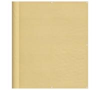 vidaXL Écran de balcon Brise-vue Sable 120 x 400 cm 100% polyester Oxford