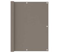 vidaXL Balkonscherm 120x300 cm oxford stof taupe134992 Taupe G