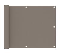 vidaXL Balkonscherm 75x400 cm oxford stof taupe134985 Taupe G