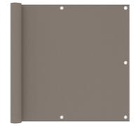 vidaXL Écran de balcon Taupe 90x400 cm Tissu Oxford