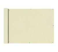 vidaXL Écran de Balcon Tissu Oxford 75x400 cm Crème Brise vent Ombre de jardin 42336
