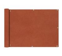 Ecran de Balcon Tissu Oxford 75x400 cm Ocre marron Brise-vue Brise vent 42328